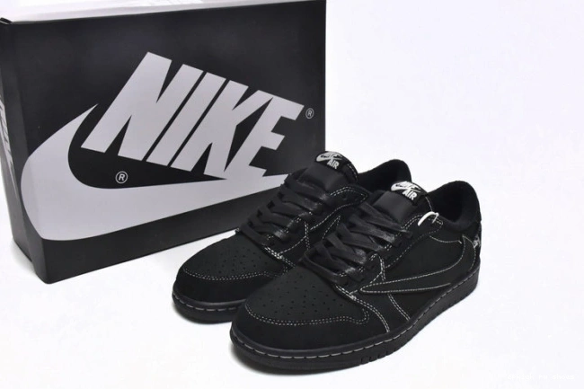 Cheap DM7866-001 x OG Low 1 Black Air Travis Phantom Jordan Scott 0709